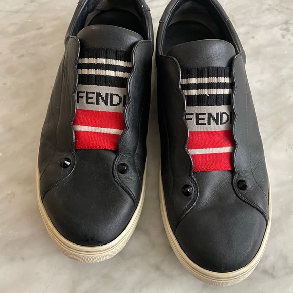 FENDI Logo Sneakers | Neutrals | FARFETCH Fendi sneakers